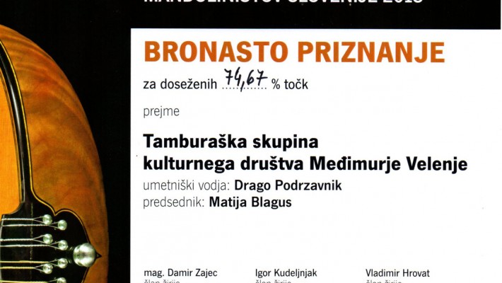38. festival tamburašev in mandolinistov Slovenije 2018